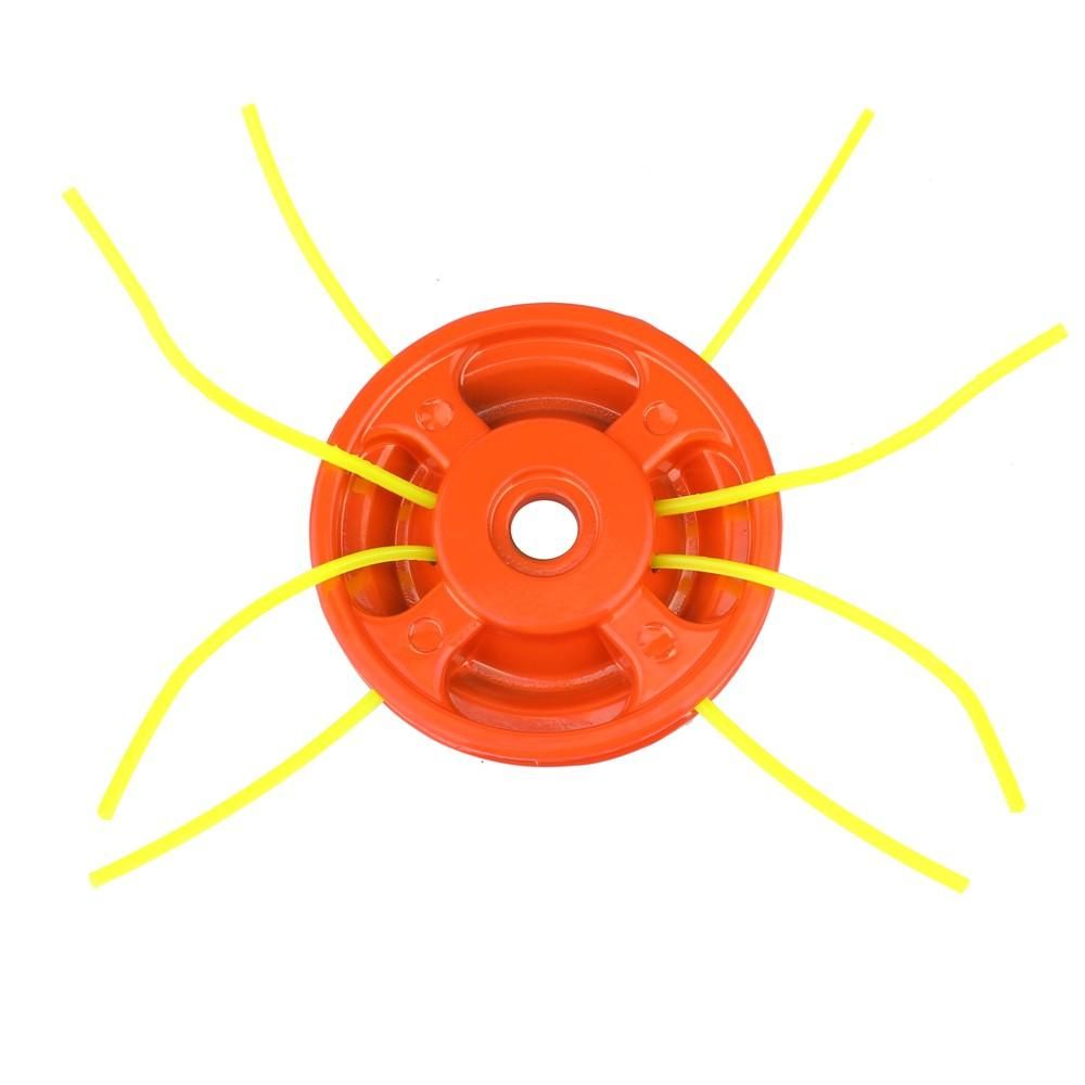 Aluminum Grass Trimmer Top Brush Cutter Tops Strimmer Lawn Mower Accessory with 4 Trimmer Ropes