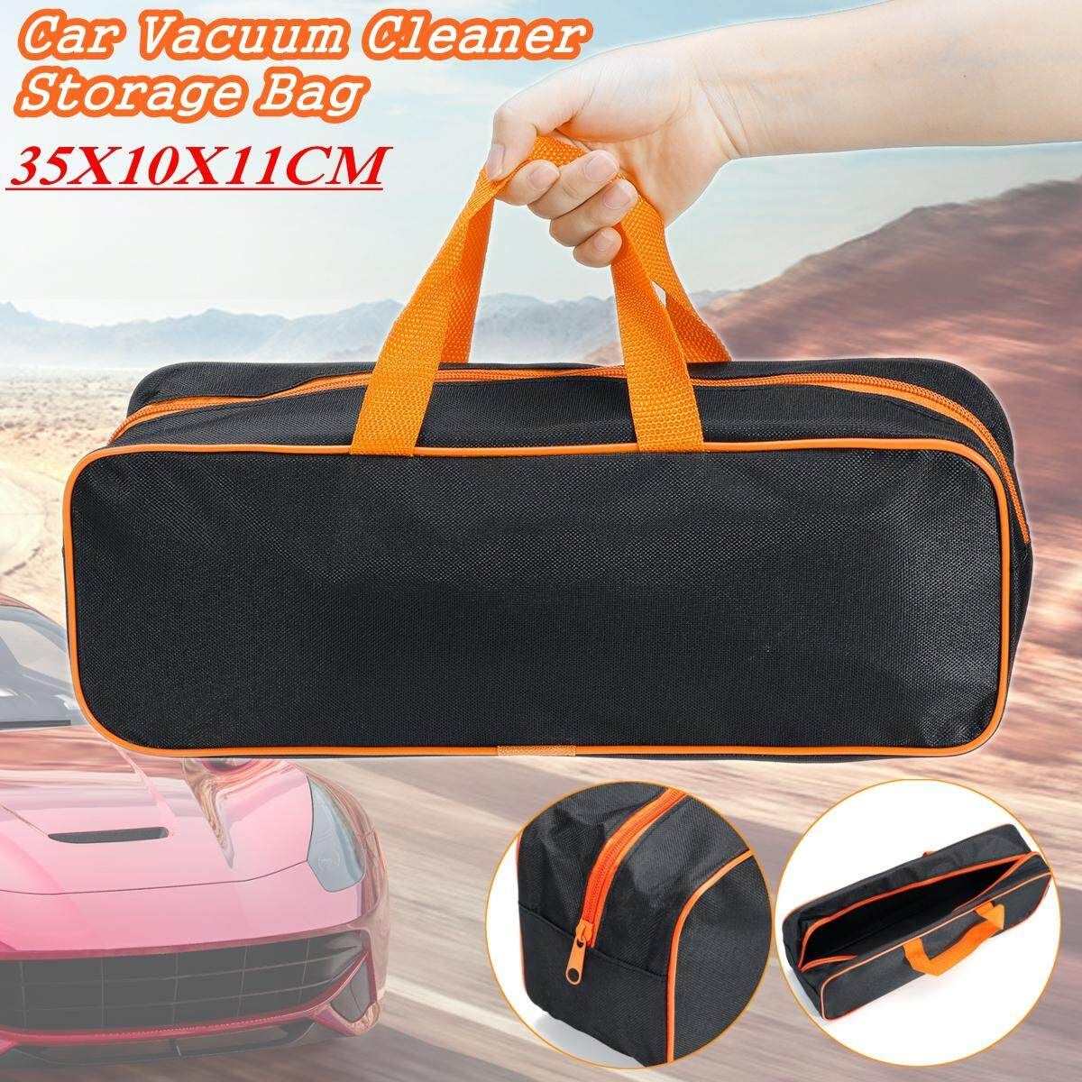35x10x11cm Car Vacuum Cleaner Storage Bag Portable Handheld Oxford Cloth
