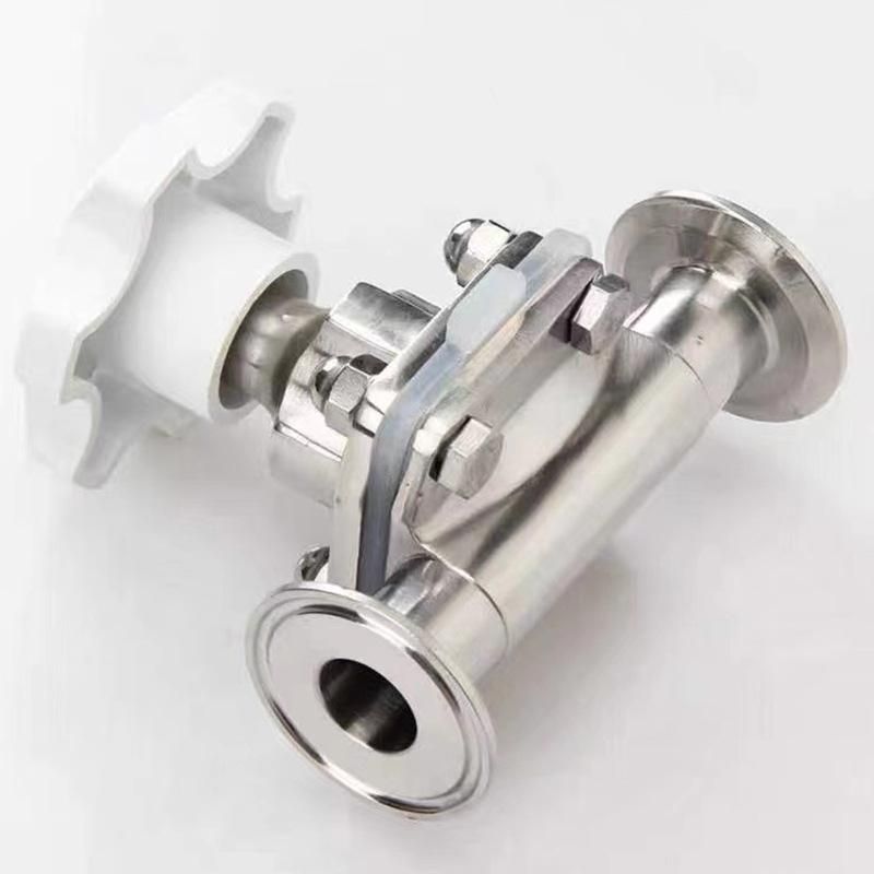 Sanitary Quick Installation Diaphragm Valve Spot Supply Stainless Steel Manual Diaphragm Valve Straight-through Sanitary Clamp Ball Valve