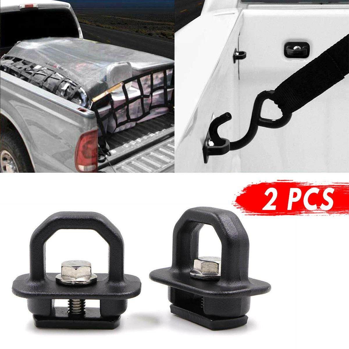 2Pcs Car Accessories Tie Down Anchor Truck Bed Side Wall Anchor Pickup GMC Chevy
