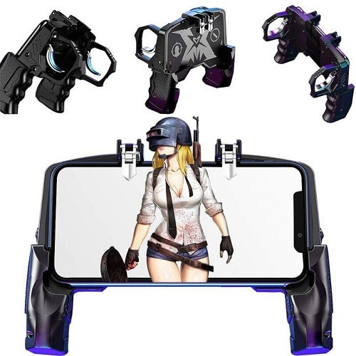 Mobile Game Controller Trigger Fire Button Controller Joystick Grip for 4.5-6.5 inch
