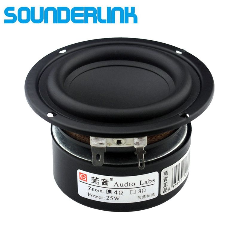 Home For Sounderlink Subwoofer Monitor Ohm Theater 25W Audio 8Ohm Bass Labs DIY Driver 4 Speaker Woofer PC 1 3'' Audio Raw