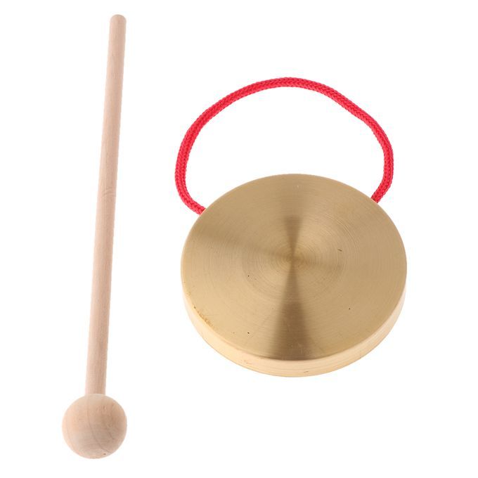 4'' Metal Gong Hand Percussion Instruments Traditional Chinese Cymbals