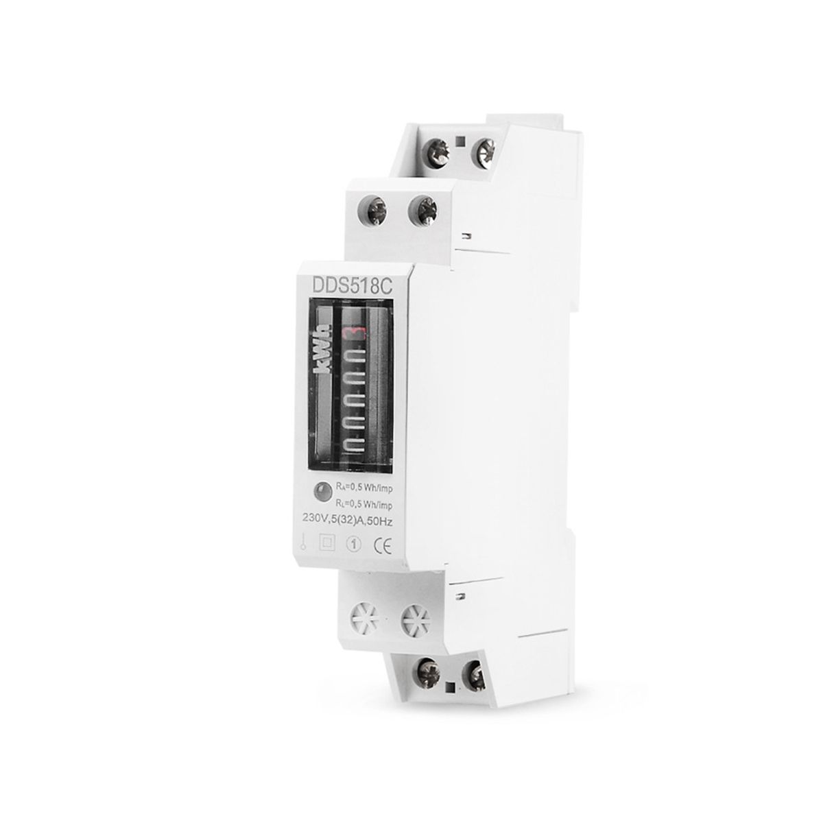 Household Electronic Din Rail Single Phase Electricity Power Consumption Wattmeter Energy Meter KWh Counter