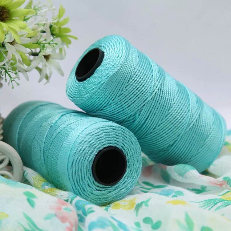 Bright Silk Twisted String Handmade Crochet DIY Hat Crochet Shoes Cushion Doll Line Medium Thickness Wool-26