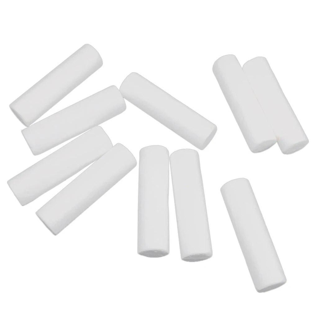 Pack of 10 White Modelling Craft Polystyrene Foam Styrofoam Cylinder Pillar 12cm Ornaments DIY Kids Craft