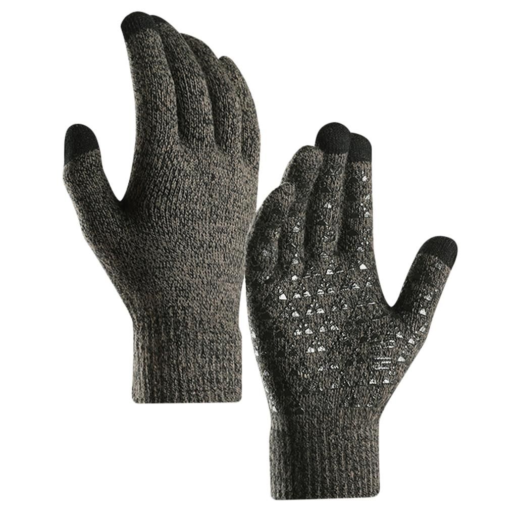 Winter  Touchscreen Water Resistant Warm Glove Windproof Gray