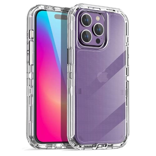 360 Rugged Defender Case With Screen Protector For Iphone 15 Pro