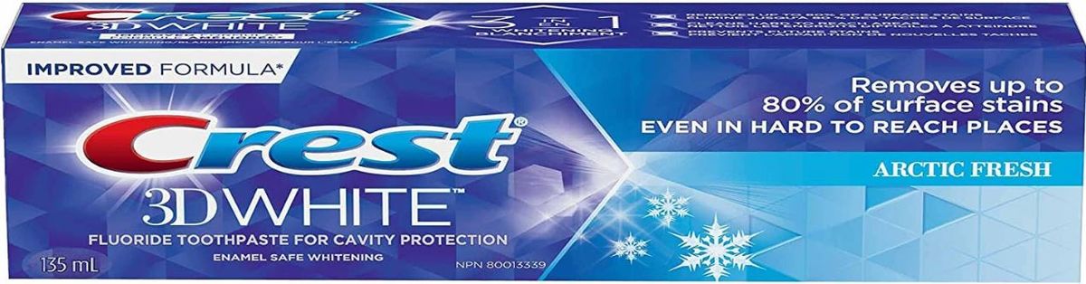 3D White 3in1 Whitening Toothpaste Artic Fresh (135ml)