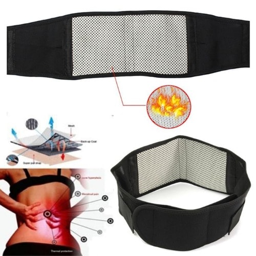 Adjustable Waist Tourmaline Self Heating & Magnetic Therapy Back Support Belt