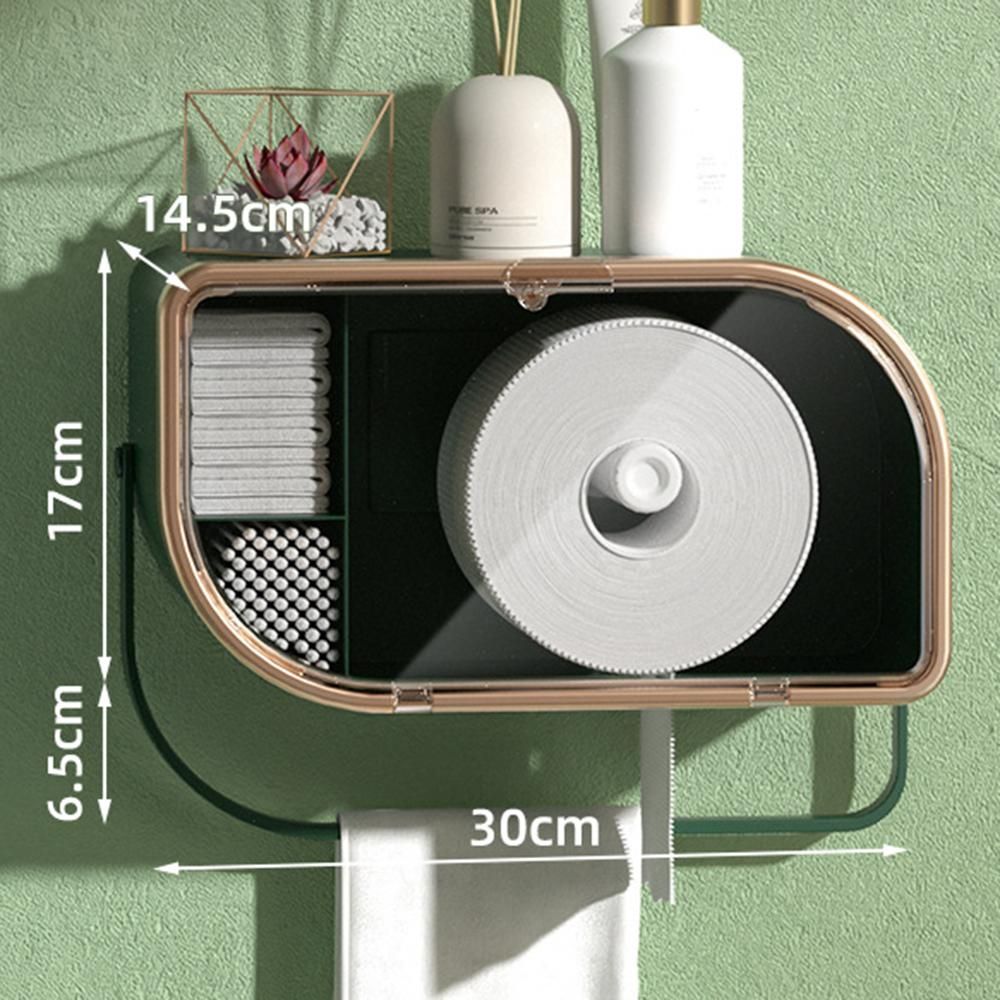 Wall Mounted Washcloth Storage Box Waterproof Tissue Paper