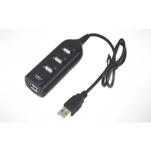 Universal Usb Multi-hub: 4 Ports - Black
