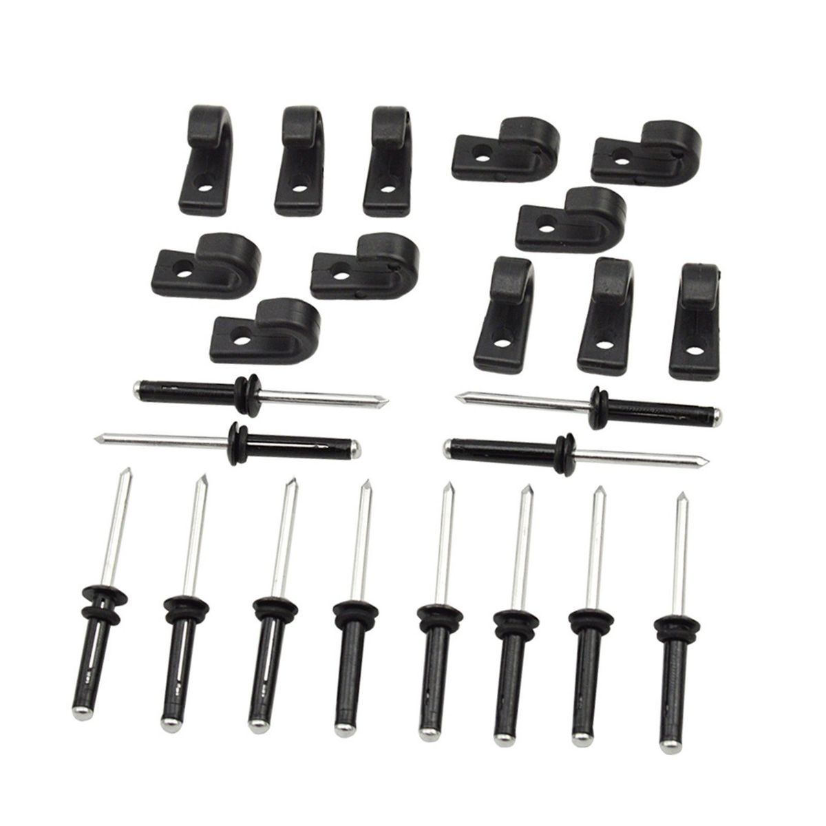 Aluminum Tri-Grip Rivets Nylon Bungee Lashing Shock Cord