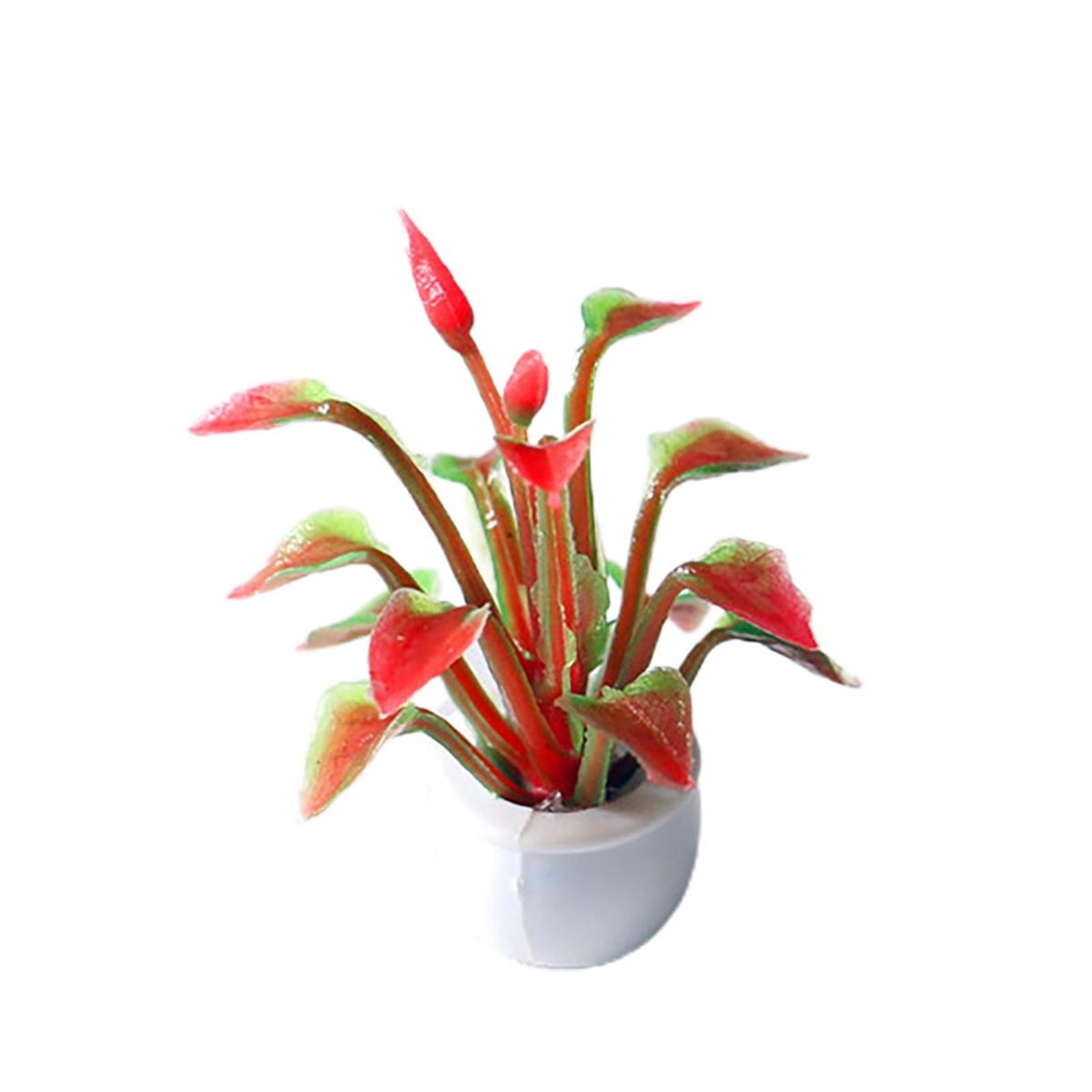 Dollhouse Pot Plant High Pot Plant Model Red