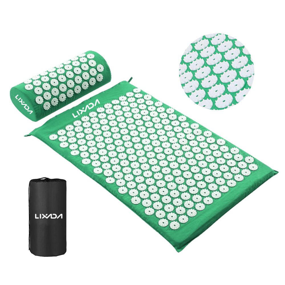 Acupressure Mat Heads Neck Back Pain Relieve Foot Massage