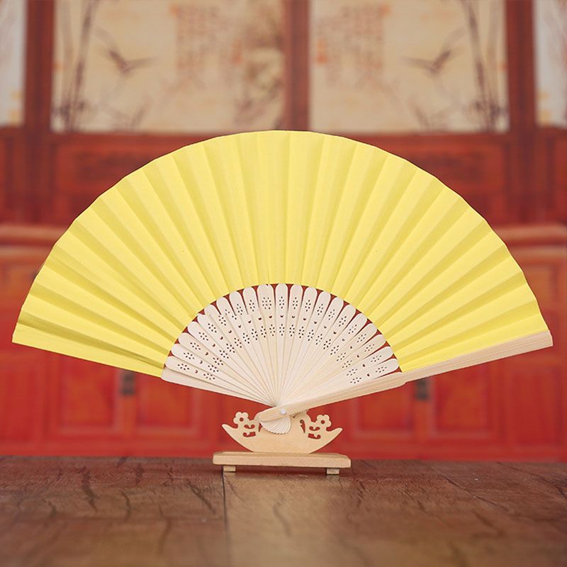 DIY Gift Shower Hand Party Birthday Folding Paper Favor Chinese Fans Decoration Bamboo Baby Wedding Ladies