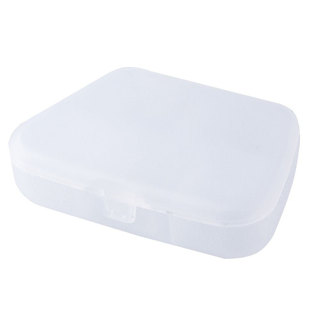5 Compartments Medicine Case Pills Tablet Jewelry Box-White