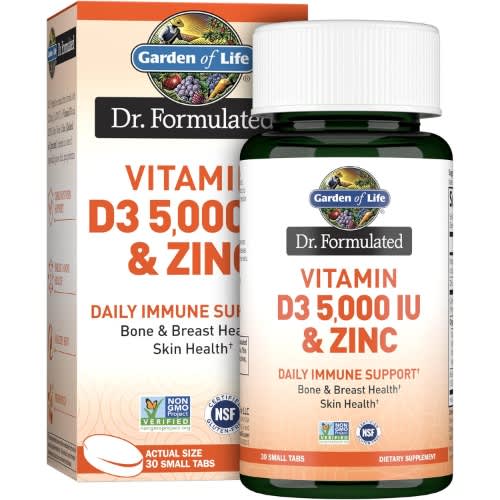 Vitamin D3 & Zinc - 30 Small Tablets