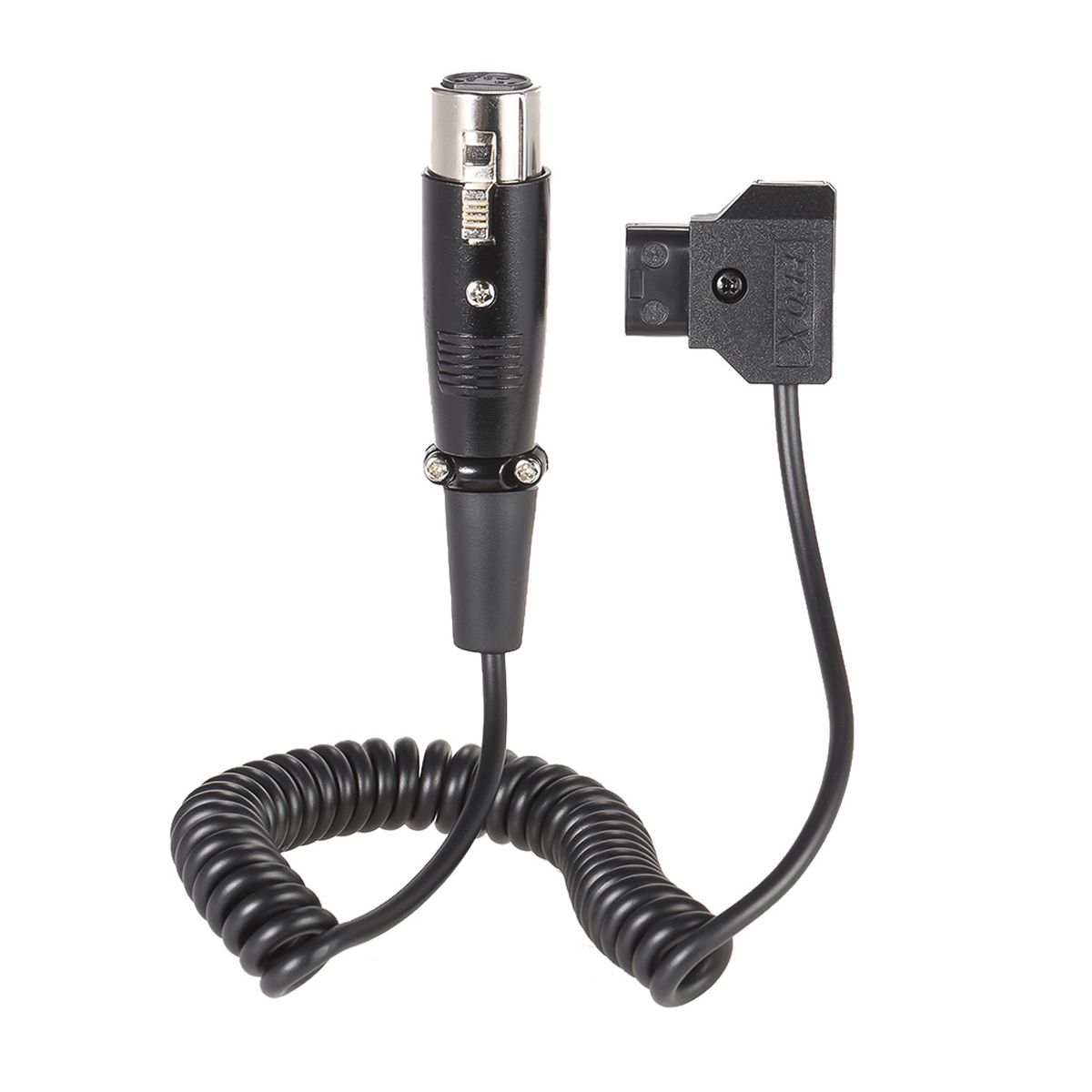Coiled D-Tap Dap 2 Pin Male To 4 Pin Female XLR Cable 1