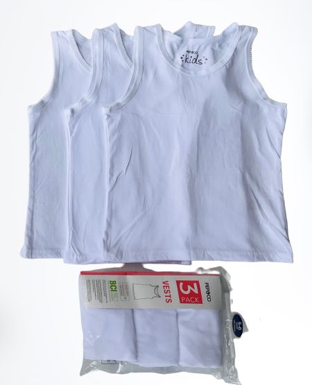 Girls School Vest - 3pcs