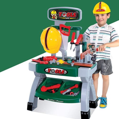 Kids Engineer Fixing And Repair Tools Table Set Workshop Toy Realistic