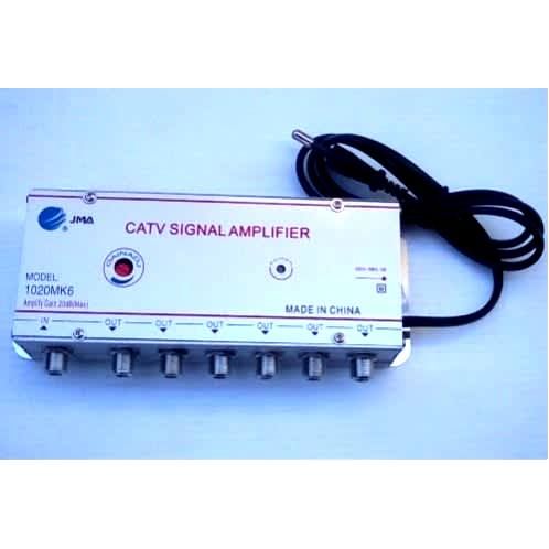 1 In 6 Out CATV Cable TV Antenna Signal Antena Tv Digital Interior Outdoor Exterior Splitter Amplifier Full Hd 30DB 50 60MHz 220