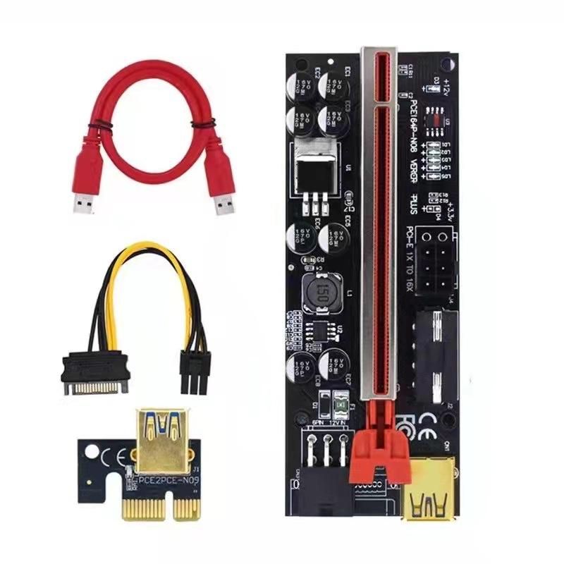 Spot graphics card extension cable USB3.0 three-interface PCI-E adapter cable 1X to 16X adapter card Ver009S 009C PLUS