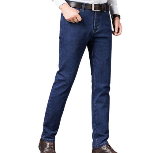 Men Business High Quality Comfortable Blue Denim Jeans