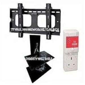 Wall Mount Shelf Plus Tv Wall Hanger For 33 To 60" + Tv Guard