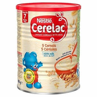 Cerelac 5 Cereals - Infant Cereal With Milk-7 Months Above - 400g