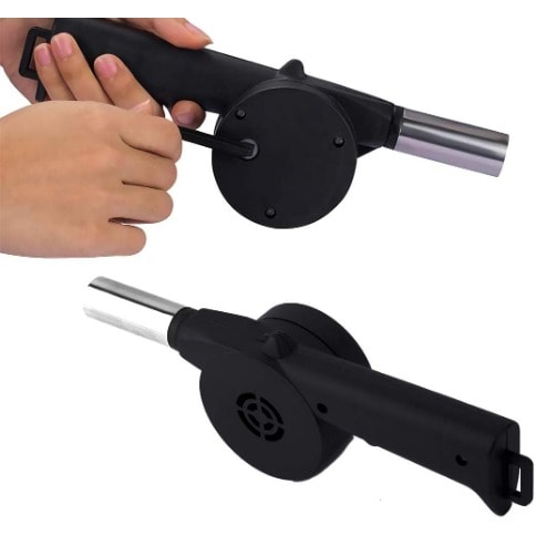 Hand Crank Outdoor Cooking Fan Air Blower For Barbecue