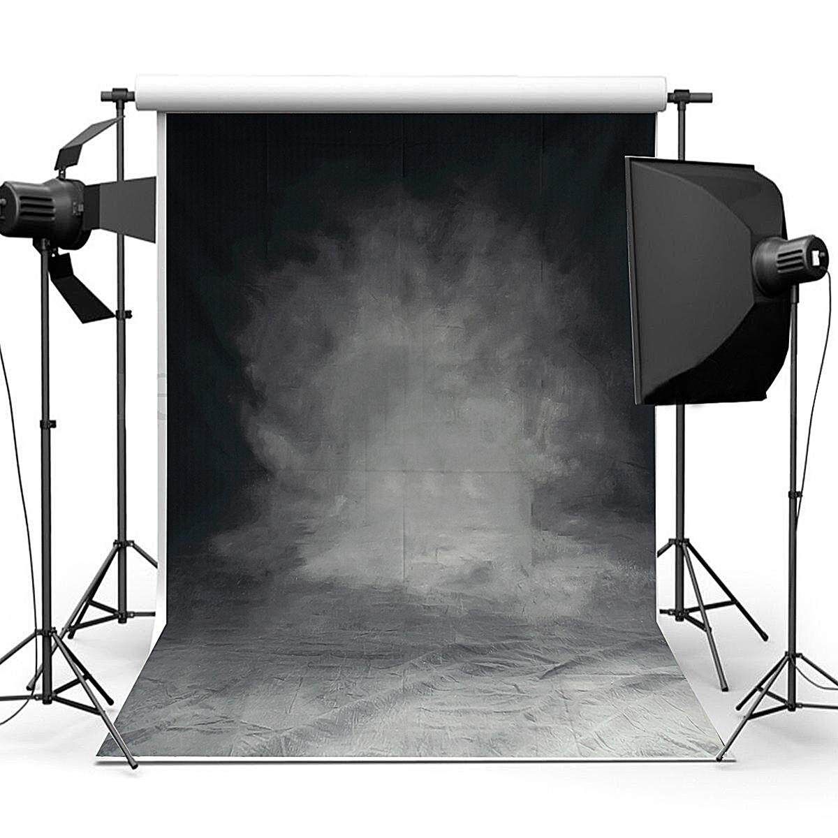 3x5ft 5x7ft Vintage Grey Black Thin Photography Backdrops Photo Prop Studio Background 90*150cm