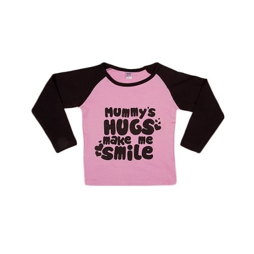Mummy's Hugs Girls Top - Pink