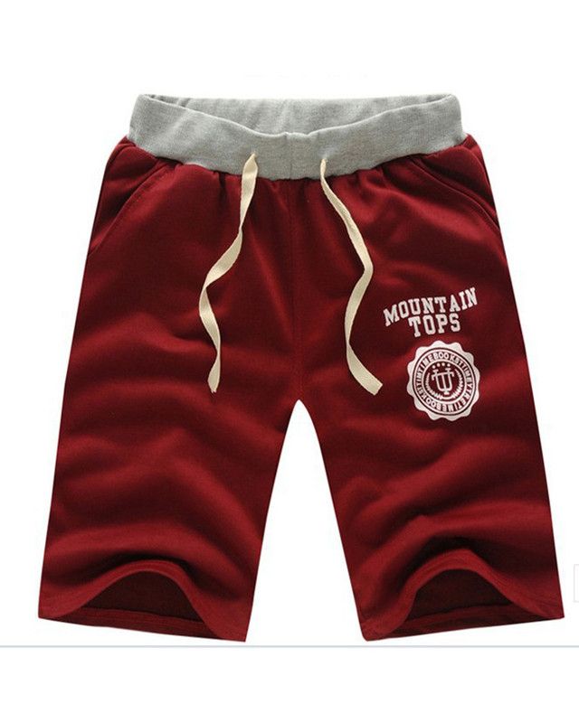 Men's Elastic Cargo Shorts Summer Casual Joggers Baggy-Red