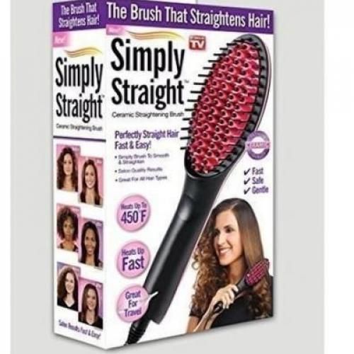 Electric Hair Stretching Straightening Brush Comb