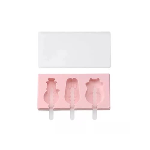 Animal Shaped Popsicals Ice Cube Silicone Mould - Pink