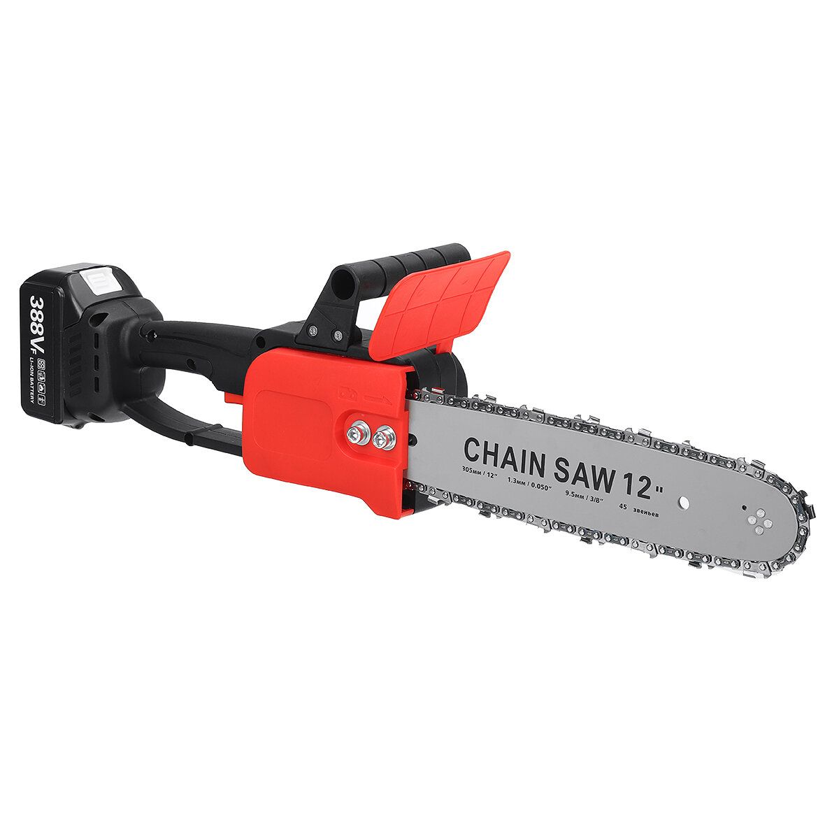 12 Inches 388VF Cordless Electric One-Hand Saw Chain Saw