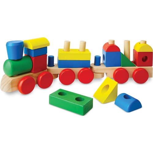 Stacking Train - Classic Wooden Train Set - 18piece
