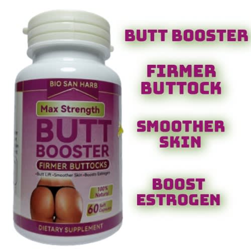 Bio San Herb Butt Booster Tablet - Herbal Supplement For Bigger And Firmer Buttocks & Hip Enhancement