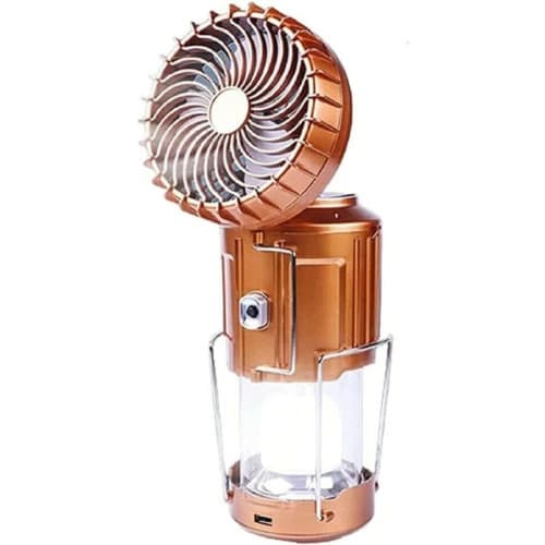 Outdoor Led Camping Lantern With Fan - 6 In 1 - 1800mah