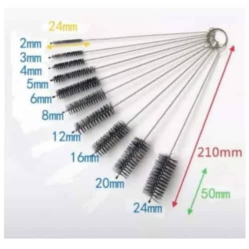 Straw Brush For Cleaning Drinking Straws- Laptop Key Boards And Tiny Gaps - 10 Pieces