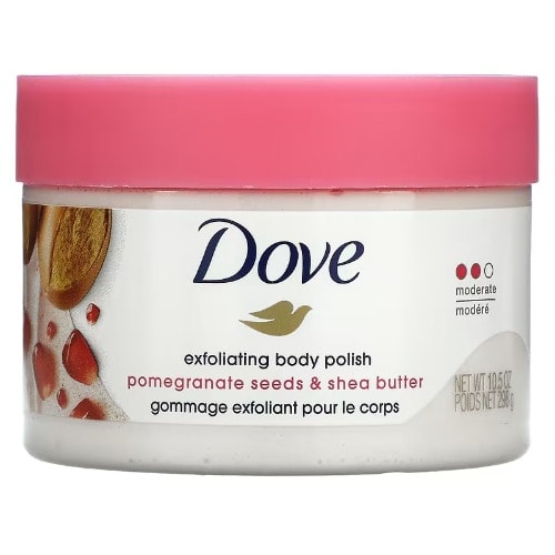 Dove Exfoliating Body Polish - Pomegranate Seeds & Shea Butter - Moderate - 10.5 Oz - 298g