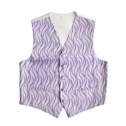 Boys Textured Waistcoat - 24 - Purple
