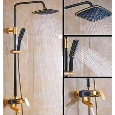 Black And Gold Shower