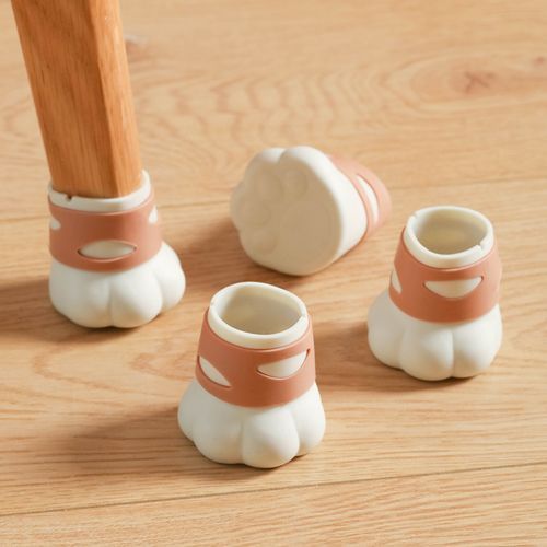 Cute Cat Paw Shape Mute Non-slip Wear-resistant Chair Foot Cover