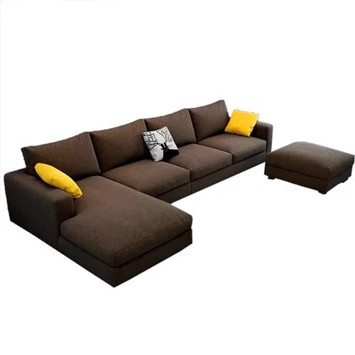 7 Seater Sectional Sofa - Brown