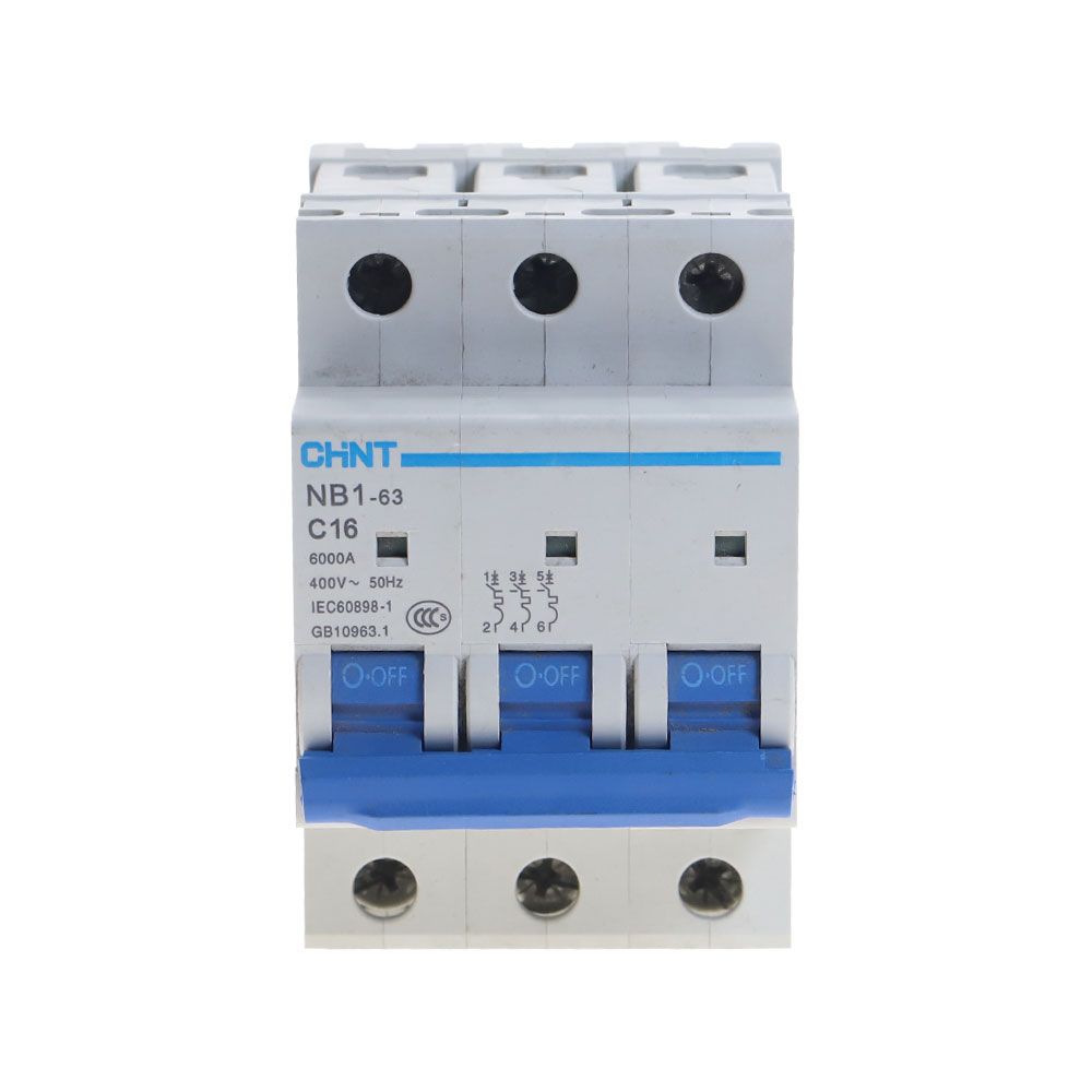 "C" 6KA 16Amp Type Circuit 400V CHNT MCB 3Pole NB1-63