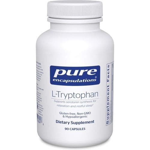 L-tryptophan - 90 Capsules Relaxation / Serotonin Support / Pms And Sleep