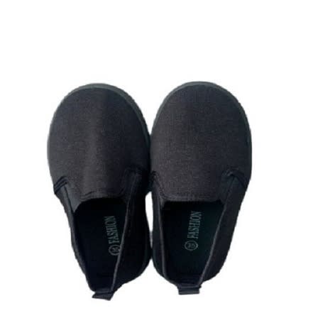 Unisex Kids Suede Covered Shoe -black