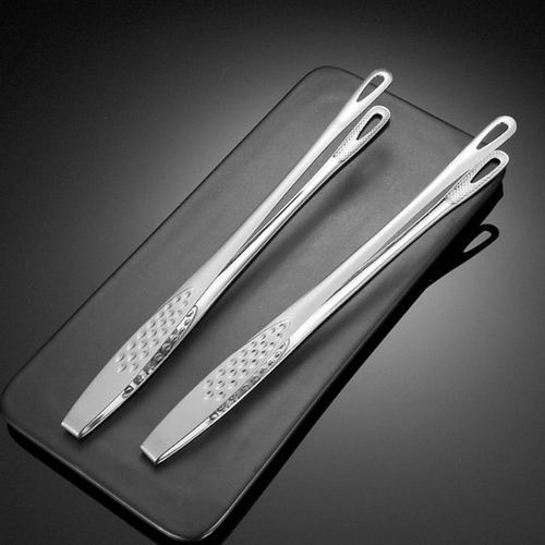 2pcs Stainless Steel Food Tongs Utensils Buffet Cooking Tool